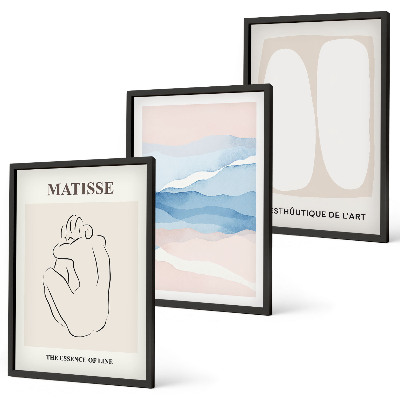 Gerahmtes bilderset Matisses abstrakte Formen
