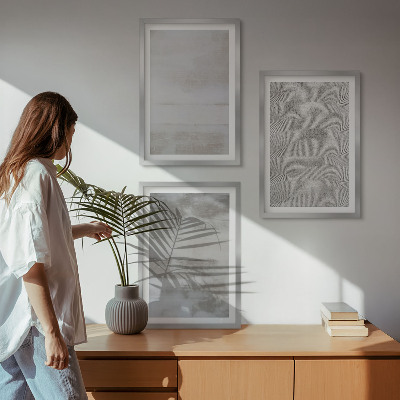 Gerahmtes bilderset Moderne minimalistische Texturen
