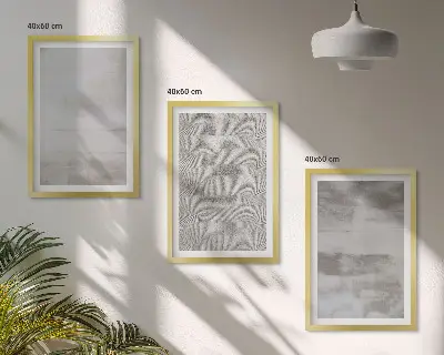 Gerahmtes Bilderset mit modernen minimalistischen Texturen