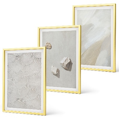 Gerahmtes bilderset Sandsteine ​​moderne Farbe