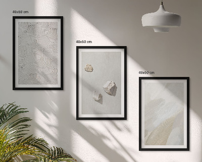 Gerahmtes bilderset Sandsteine ​​moderne Farbe