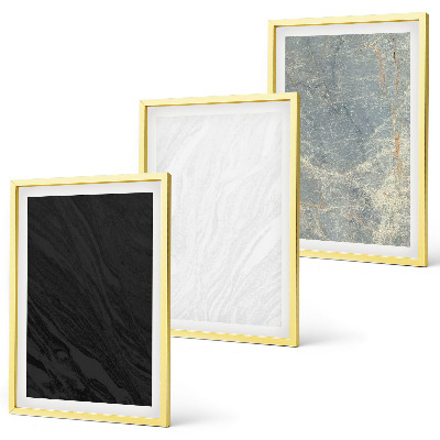 Bilder-3er-set mit rahmen Die Farben eleganter Steinstrukturen
