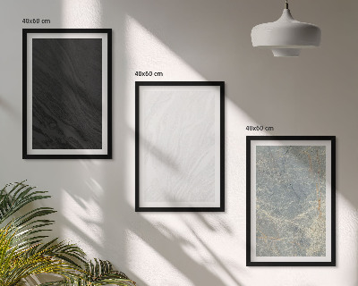 Bilder-3er-set mit rahmen Die Farben eleganter Steinstrukturen