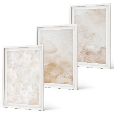 Gerahmtes bilderset Modische Pastelltexturen