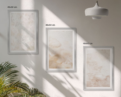 Gerahmtes bilderset Modische Pastelltexturen