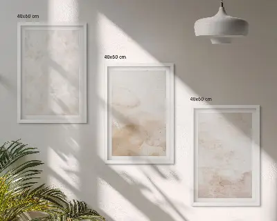 Gerahmtes Bilderset mit modischen Pastelltexturen