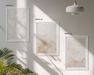 Gerahmtes bilderset Modische Pastelltexturen