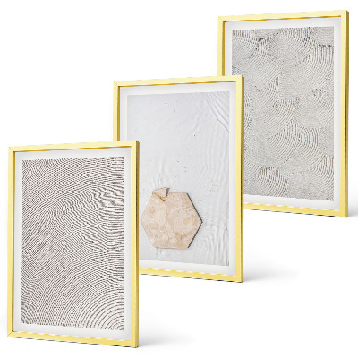Gerahmtes bilderset Leichte Boho-Sandtexturen