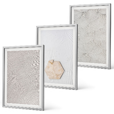Gerahmtes bilderset Leichte Boho-Sandtexturen