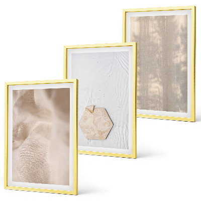 Gerahmtes bilderset Subtile Texturen, Boho-Natur