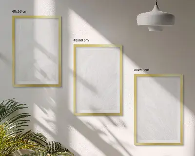 Gerahmtes Bilderset mit eleganter Marmorstruktur