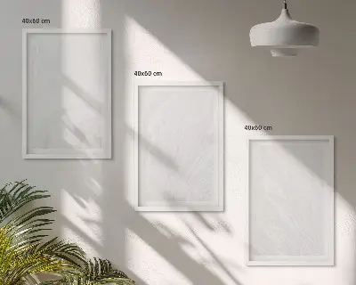 Gerahmtes Bilderset mit eleganter Marmorstruktur