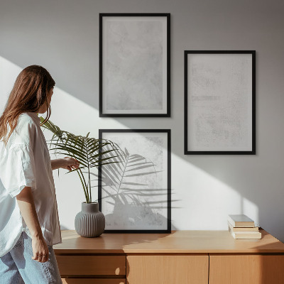 Gerahmtes bilderset Minimalistischer Hintergrund mit weißen Punkten