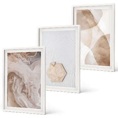 Gerahmtes bilderset Designerabstraktion der Natur