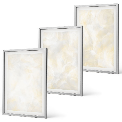Gerahmtes bilderset Helles Strukturfarbendesign