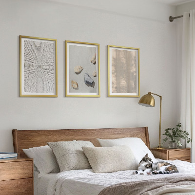 Gerahmtes bilderset Boho-Naturtexturen und -Strukturen