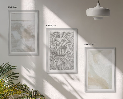 Bilder-3er-set mit rahmen Abstraktes modernes Design