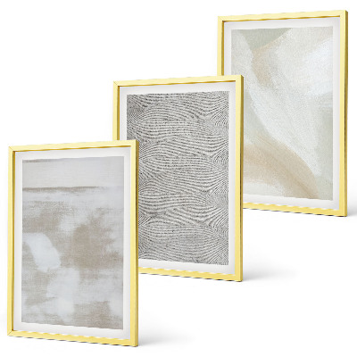 Bilder-3er-set mit rahmen Abstraktes modernes Design