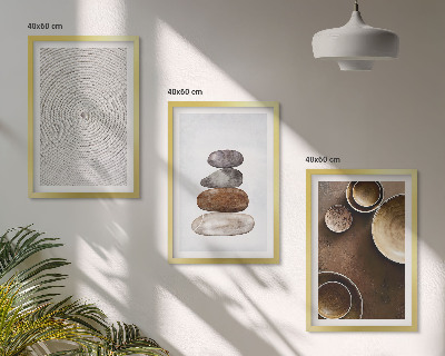 Bilder-3er-set mit rahmen Texturen in der modernen Kunst