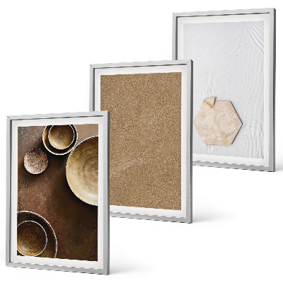 Bilder-3er-set mit rahmen Minimalistische Texturen und Farben