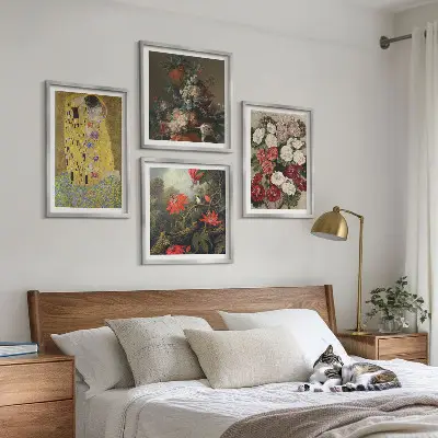 Wanddeko-Set Gemälde Blumen des Baumes von Klimt