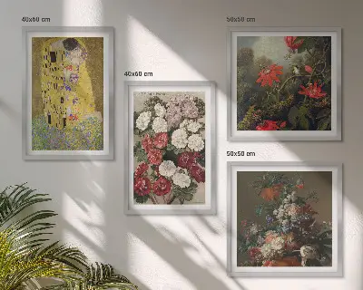 Wanddeko-Set Gemälde Blumen des Baumes von Klimt