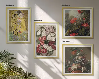 Wanddeko-Set Gemälde Blumen des Baumes von Klimt