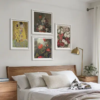 Wanddeko-Set Gemälde Blumen des Baumes von Klimt