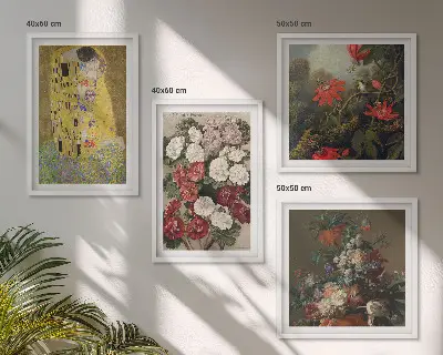 Wanddeko-Set Gemälde Blumen des Baumes von Klimt