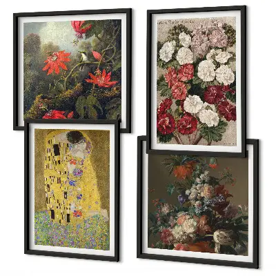 Wanddeko-Set Gemälde Blumen des Baumes von Klimt
