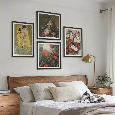 Wanddeko-Set Gemälde Blumen des Baumes von Klimt
