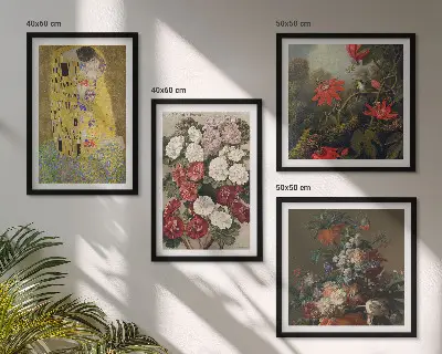 Wanddeko-Set Gemälde Blumen des Baumes von Klimt