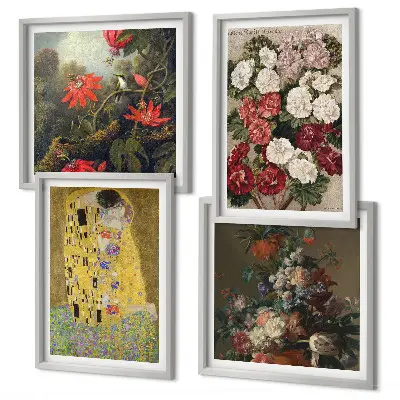 Wanddeko-Set Gemälde Blumen des Baumes von Klimt
