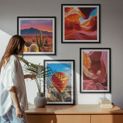 Wanddeko-set Landschaften von Wüstenschluchten