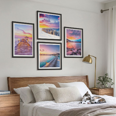 Wanddeko-set Winterlandschaft des Pierbergs