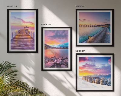Wanddeko-set Winterlandschaft des Pierbergs