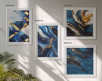 Wanddeko-set Abstrakte, elegante Muster