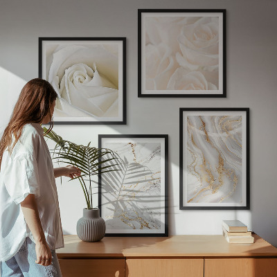 Polyptychon mit rahmen Elegante Marmormuster