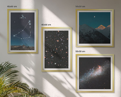 Wanddeko-set Galaxie im Sternbild Steinbock