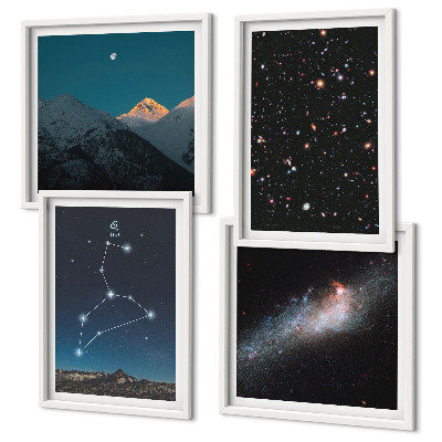 Wanddeko-set Leo-Galaxie und Weltraum