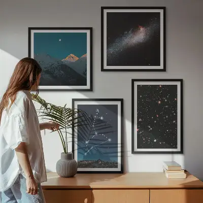 Wanddeko-Set mit Leo-Galaxie und Weltraum-Motiv