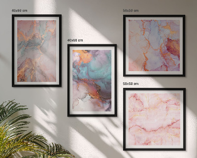 Wanddeko-set Abstrakte Pastellmuster