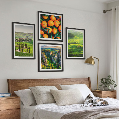 Wanddeko-set Italienische Landschaft Orangen Natur