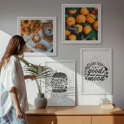 Wanddeko-Set mit fruchtigem Orangen-Motiv für die Küche