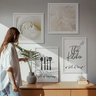 Wanddeko-Set mit geometrischen Mustern im Bauhaus-Stil