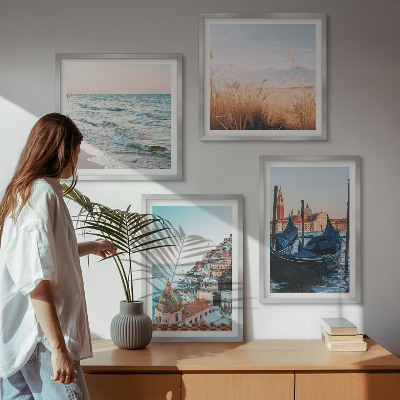 Wanddeko-set Meerblick von Venedig