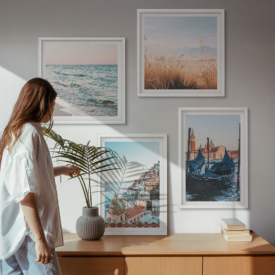 Wanddeko-set Meerblick von Venedig