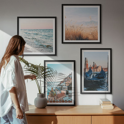 Wanddeko-set Meerblick von Venedig