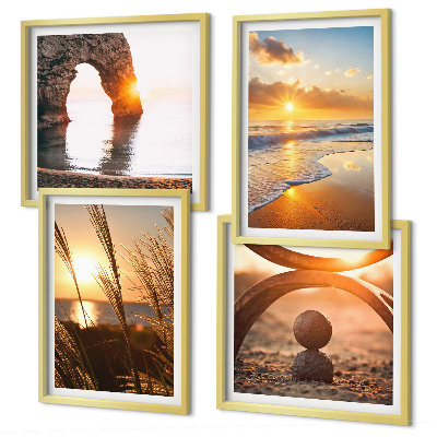 Wanddeko-set Ruhige Landschaften am Strand der Sonne
