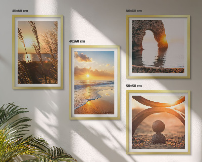 Wanddeko-set Ruhige Landschaften am Strand der Sonne
